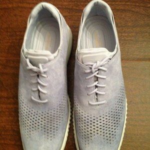 Cole Haan Men's 2.ZeroGrand Light Blue Suede Oxford Casual Shoes 11.5M - NIB